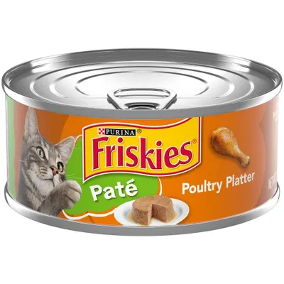 Purina Friskies Pat with Chicken and Turkey Flavor Wet Cat Food Poultry Platter - 5.5oz