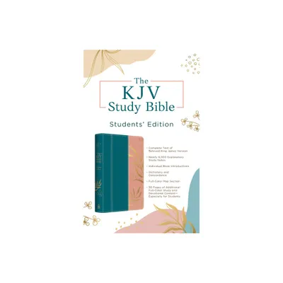 The KJV Study Bible, Students Edition [Tropical Botanicals] - by Christopher D Hudson (Leather Bound)