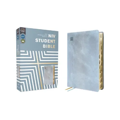 Niv, Student Bible, Leathersoft, Teal, Thumb Indexed, Comfort Print - by Zondervan (Leather Bound)