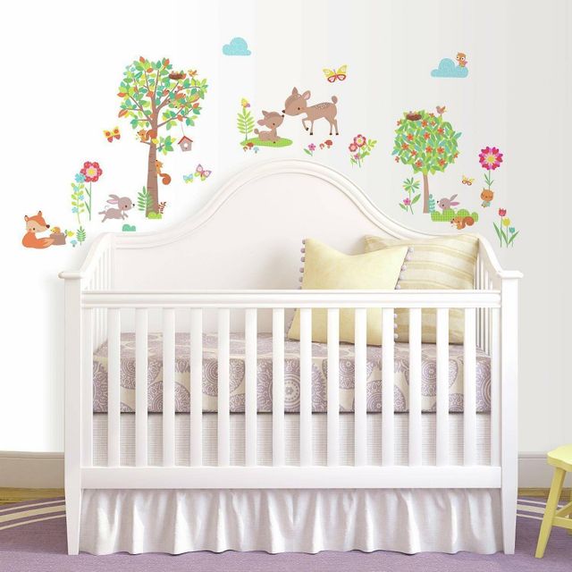 RoomMates Woodland Creatures Peel and Stick Wall Decal