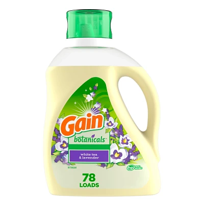 Gain Botanicals Plant Based White Tea & Lavender HE Compatible Liquid Laundry Detergent - 113 fl oz