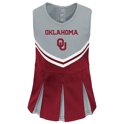 NCAA Oklahoma Sooners Toddler Girls 2pc Cheer Dress Set