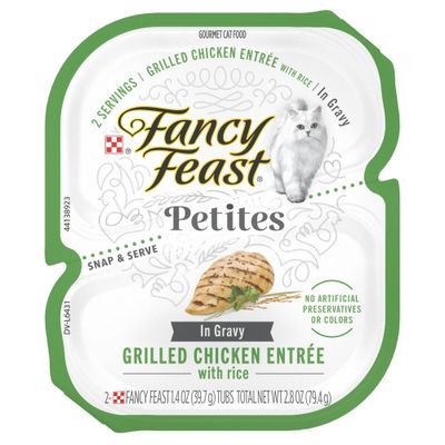 Fancy Feast Petites Grilled Chicken with Wild Rice in Gravy Wet Cat Food - 2.8oz