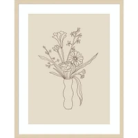 Amanti Art  Floral Study 1 by Kate Aurelia Holloway Wood Framed Wall Art Print: Giclee, Hardwood Frame, Botanical Lithograph