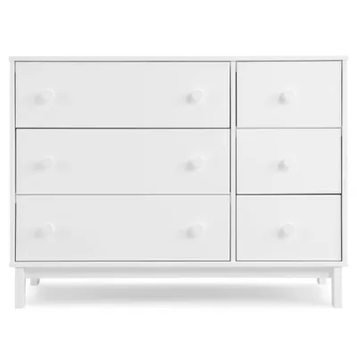 babyGap by Delta Children Legacy 6 Drawer Dresser with Interlocking Drawers - Bianca White