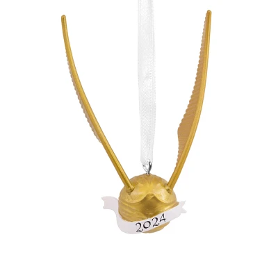 Hallmark Harry Potter Golden Snitch with 2024 Banner Christmas Tree Ornament