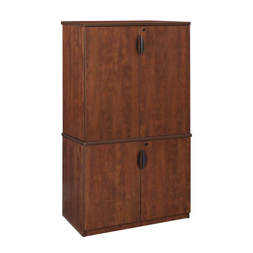 Legacy File with Stackable Storage Cabinet Ash Gray - Regency