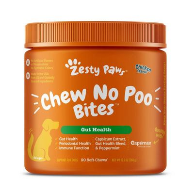 Zesty Paws Chew No Poo Supplements - Chicken - 90ct