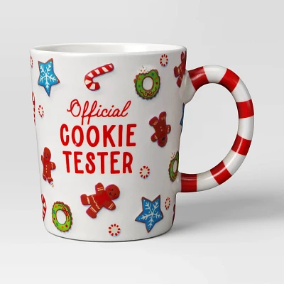 16oz Christmas Stoneware Official Cookie Tester Mug - Wondershop