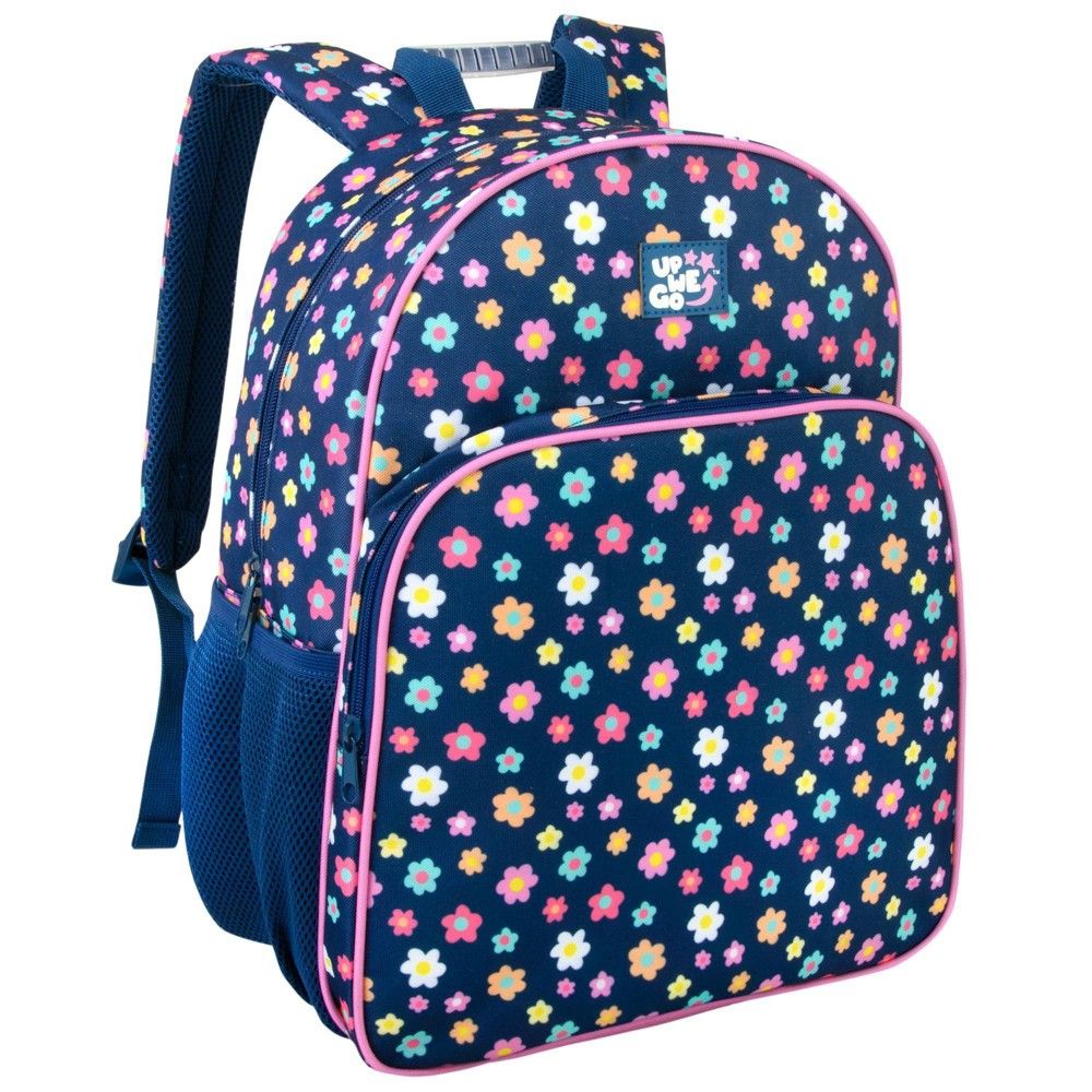 JWorld Lollipop 16 Rolling Backpack with Lunch Kit - Pink/Blue