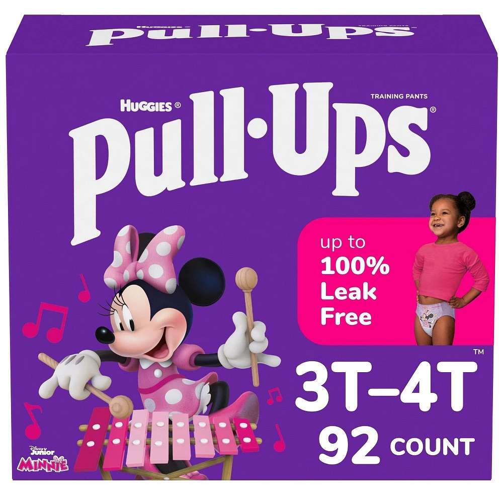 Pull-Ups Girls Learning Designs Training Pants Econ+ Pack - Size 3T-4T - 92ct