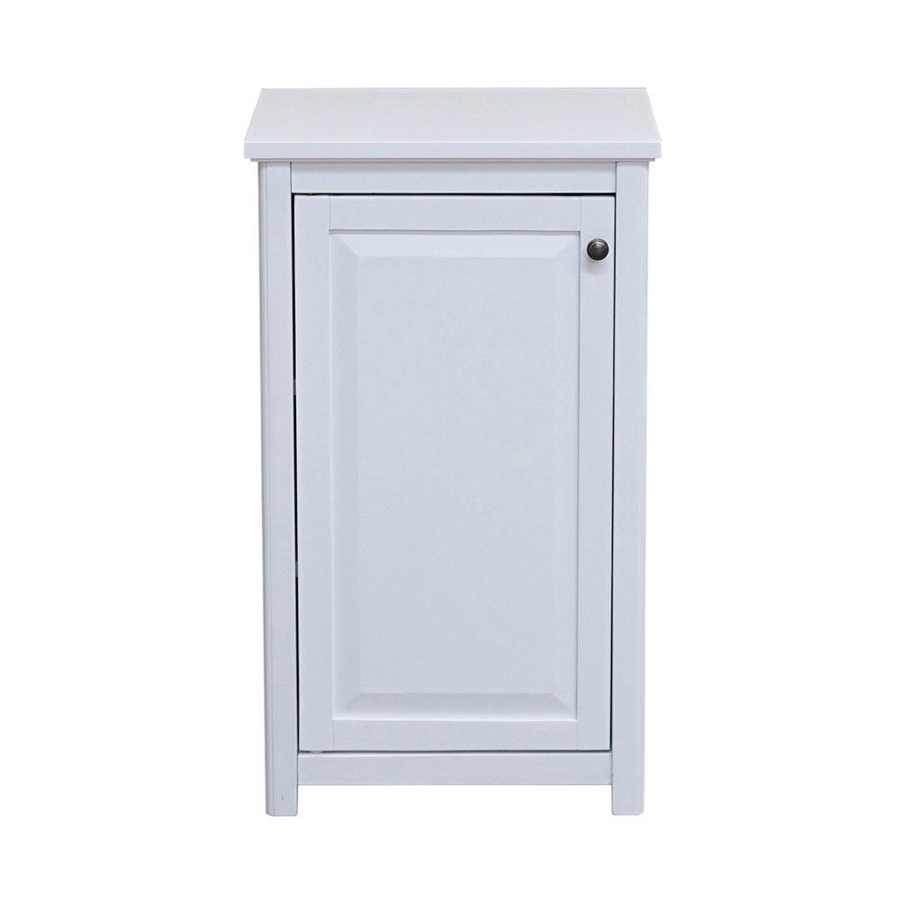 29x17 Dorset Floor Bath Storage Cabinet with Door - Alaterre Furniture: Wood Composite, Adjustable Shelves, Metal Hardware