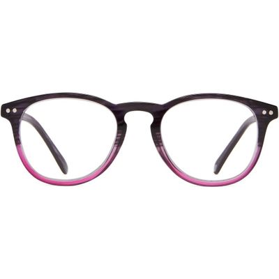 ICU Eyewear Cupertino Round Reading Glasses - Plum/