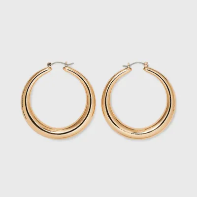 Thick Hoop Earrings