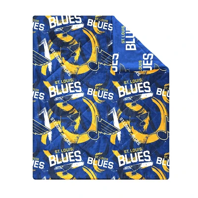 NHL St. Louis Blues 50 x 60 Two Sided Plush Throw Blanket