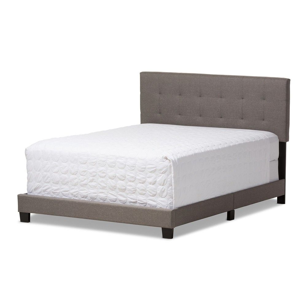Baxton Studio Brookfield Modern and Contemporary Beige Fabric Upholstered Grid-tufting Full Size Bed Baxton Studio Brookfield Modern and Contemporary Beige Fabric Upholstered Grid-tufting Full Size Bed