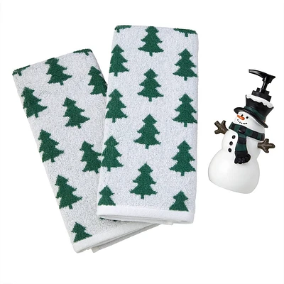 SKL Home Rustic Plaid Lotion/Holiday Trees Hand 3pc Bundle