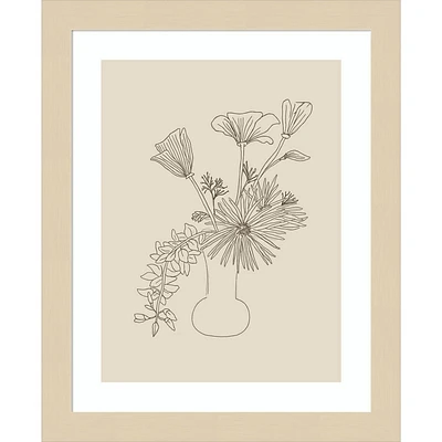 Amanti Art  Floral Study 2 by Kate Aurelia Holloway Wood Framed Wall Art Print: Giclee Print, Hardwood Frame, Botanical Wall Art