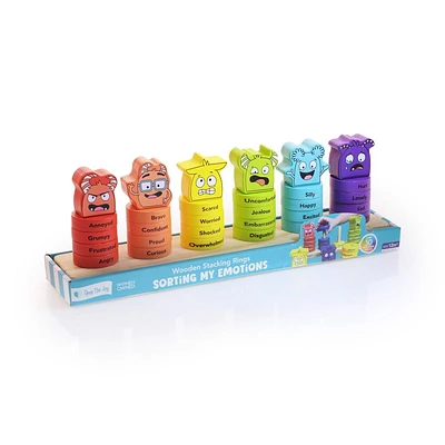 Open The Joy Emotions Stacking Rings