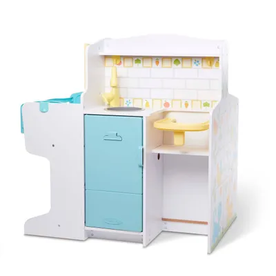 Melissa & Doug Mine to Love Baby Care Activity Center for Dolls - Kitchen, Nursery, Bathing-Changing