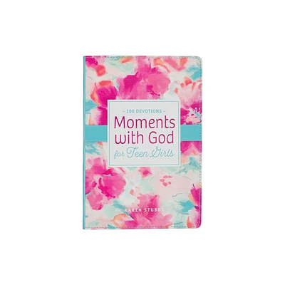 Moments with God for Teen Girls Devotional - (Leather Bound)