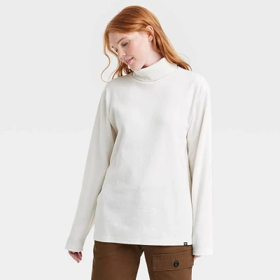 Houston White Adult Long Sleeve Turtleneck T-Shirt