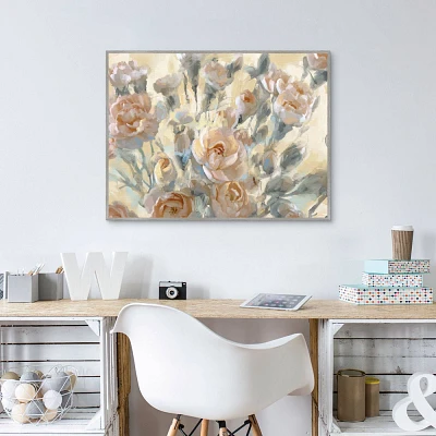 Masterpiece Art Gallery 30x40 Rose Garden Peach Wall Art