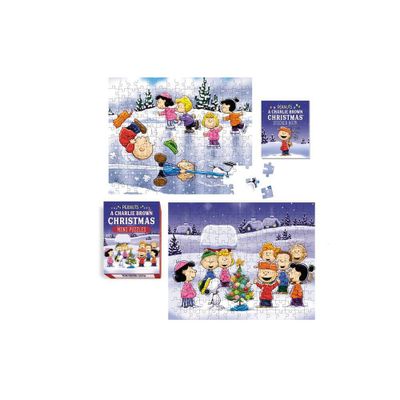 Peanuts: A Charlie Brown Christmas Mini Puzzles - (Rp Minis) by Charles M Schulz (Paperback)