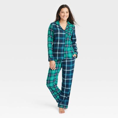 Womens Perfectly Cozy Flannel Pajama Set