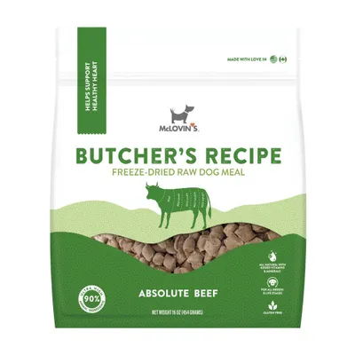 McLovins Freeze Dried Dry Dog Food with Beef Recipe