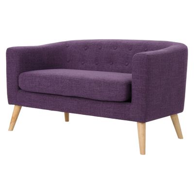 Bridie Mid-Century Loveseat Muted  - Christopher Knight Home: Stylish 2-Seater, Polyester Upholstery, Hardwood Frame