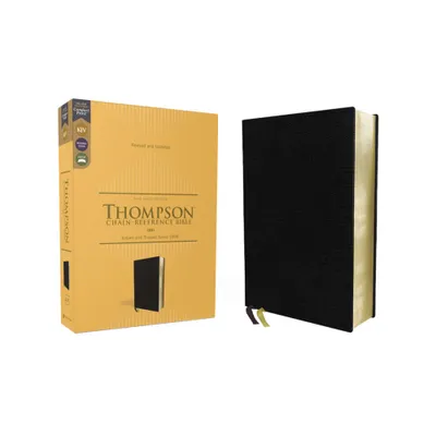 Kjv, Thompson Chain-Reference Bible, European Bonded Leather, Black, Red Letter, Comfort Print - by Zondervan (Leather Bound)