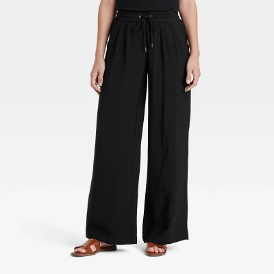 Women High-Rie Wide Leg Pull-On Pant