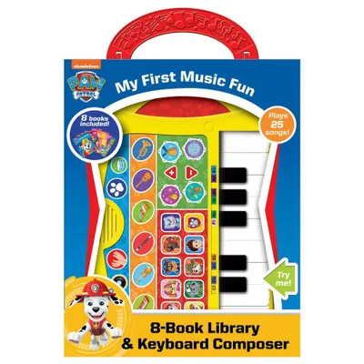 Nickelodeon PAW Patrol: My First Music Fun 8-Book Library and Keyboard Composer Sound Book Set