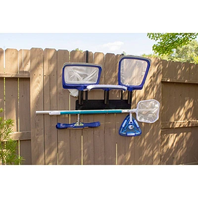 Poolmaster Mounted/Hanging Storage Rack Outdoor Garden Tool Organizer