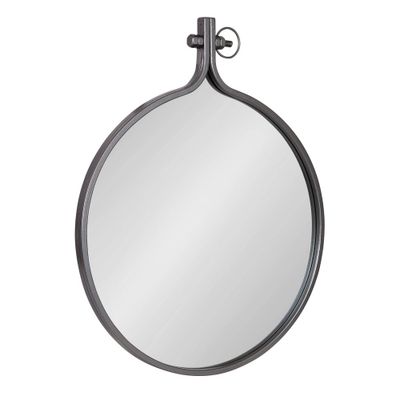 23.5 x 28.5 Yitro Irregular Wall Mirror Gray - Kate & Laurel All Things Decor