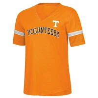 NCAA Tennessee Volunteers Womens Mesh Trim V-Neck T-hirt