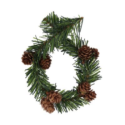 20ct 18 Noble Fir Pine with Pinecones Decorative Garland Ties - Haute Dcor