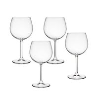 19oz 4pk Crystal Meridian Balloon Goblet Glasses - Godinger Silver