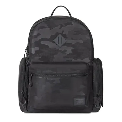 Eddie Bauer Camo Backpack Diaper Bag - Black