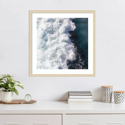 Amanti Art Midnight Blue Wave by Ingrid Beddoes Wood Framed Wall Art Print