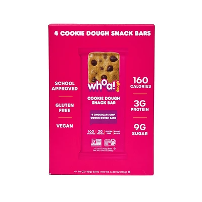 Whoa Dough Chocolate Chip Cookie Dough Bars - 6.4oz/4pk