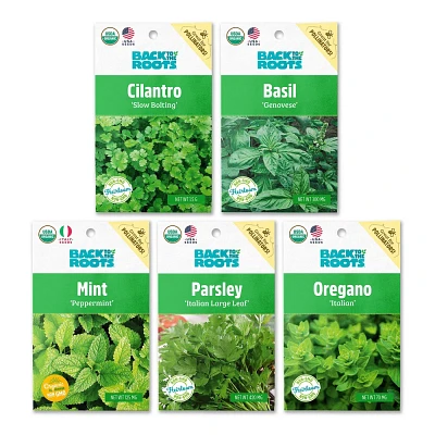 Back to the Roots 5pk Organic Herb Seeds Variety