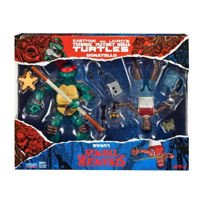 Stranger Things Teenage Mutant Ninja Turtles Crossover Action Figure 2pk