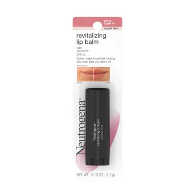 Neutrogena Revitalizing and Moisturizing Tinted Lip Balm, SPF 20 - 40 Petal Glow - 0.15oz