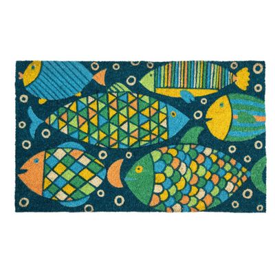 14 x 24 Fancy Fish Indoor/Outdoor Coir Doormat - Entryways