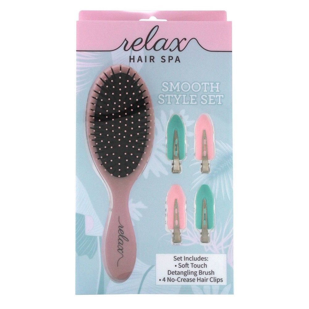 fordøjelse aftale at donere Swissco Smooth Style Set with Oval Hair Brush and No-Crease Clips - 5pc |  Connecticut Post Mall