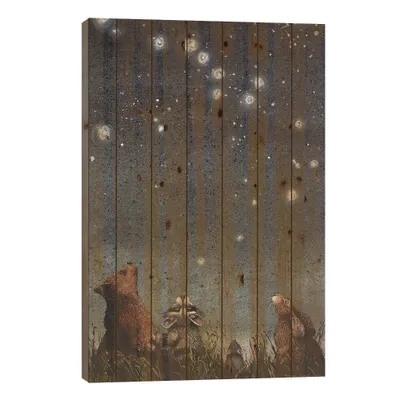 40 x 26 Constellations Wood Print by Maggie Vandewalle - iCanvas: UV-Cured, Durable, Vertical Panel