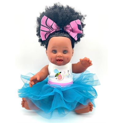Orijin Bees Positively Puffy 12 Baby Bee Doll - Black Hair with Brown Eyes