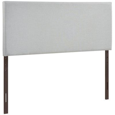 Queen Region Upholstered Headboard Sky Gray - Modway: Linen, Wood Frame, Contemporary Design